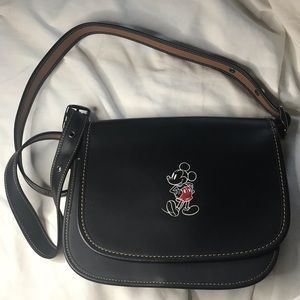 Coach Mickey Mouse Saddle Bag
